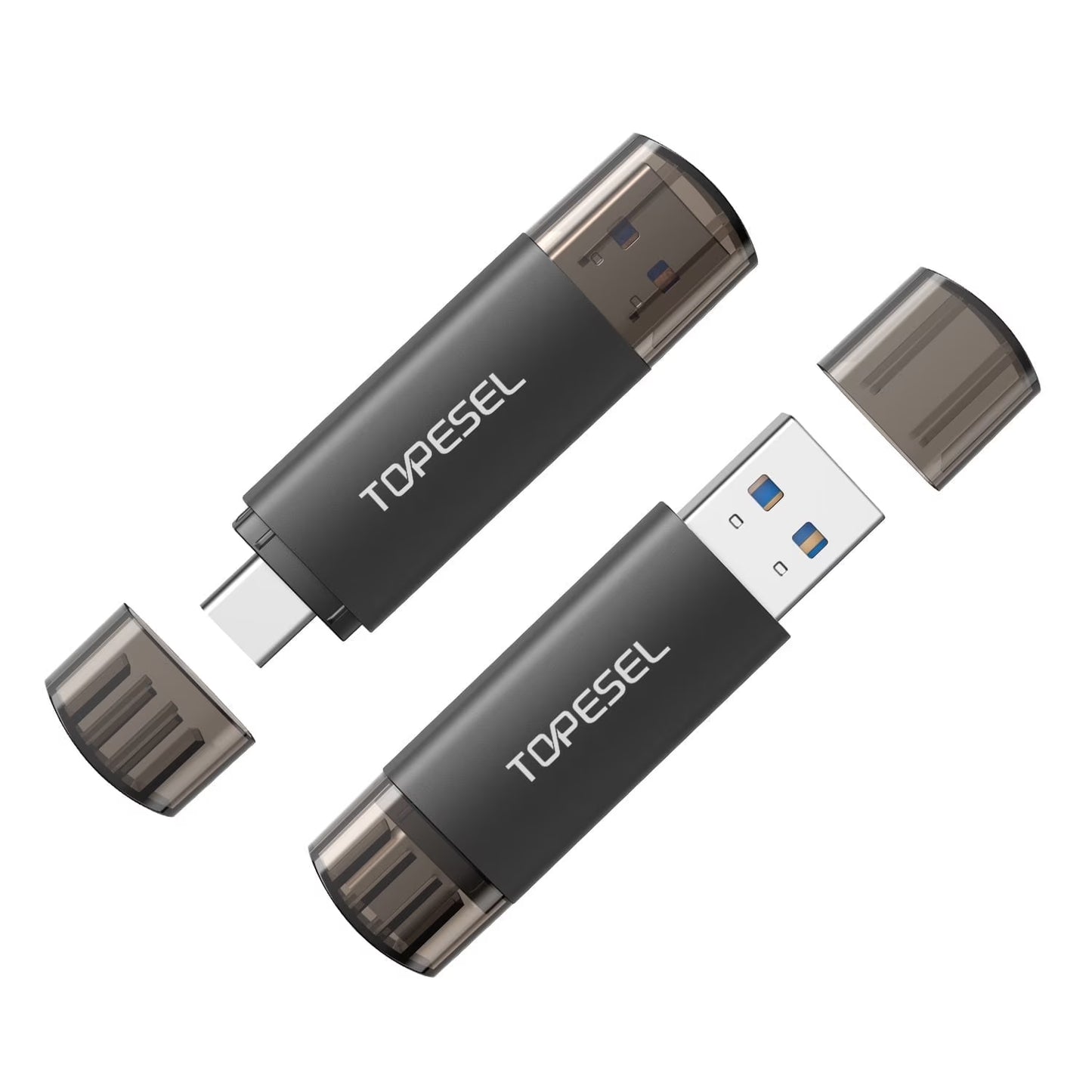 2 Pack USB 3.0 Flash Drive 64GB Type C OTG Memory Stick Thumb Drive Fits for Android Phone