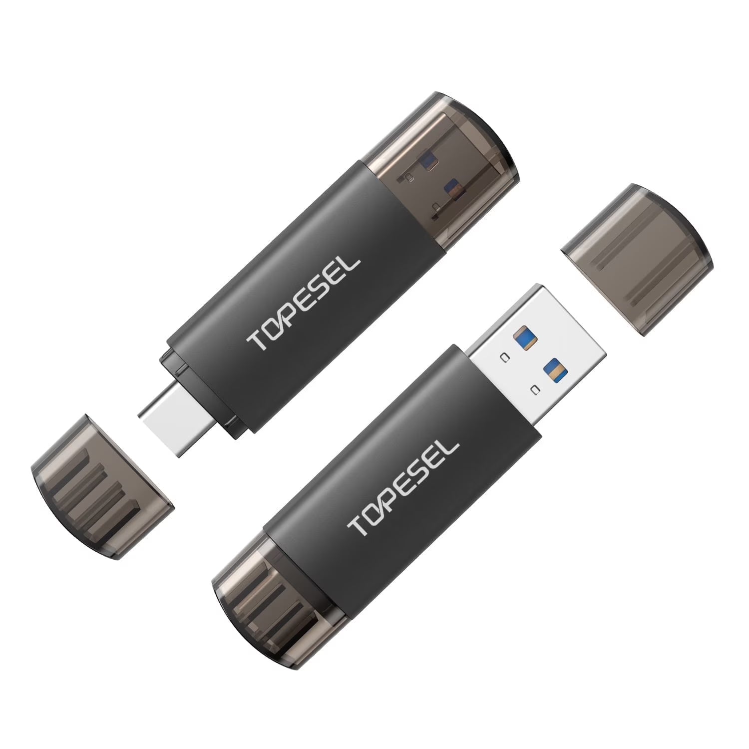 2 Pack USB 3.0 Flash Drive 64GB Type C OTG Memory Stick Thumb Drive Fits for Android Phone