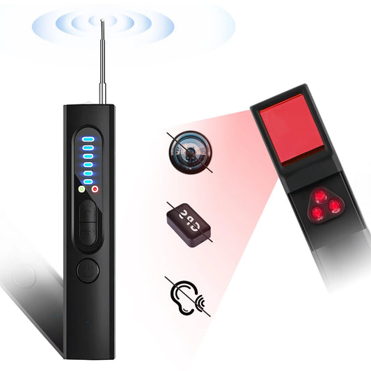 Hidden Camera Detector, Listening/Gps Tracker Detector, RF Wireless Signal Scanner for Home Office Travel, Hidden Devices Detector
