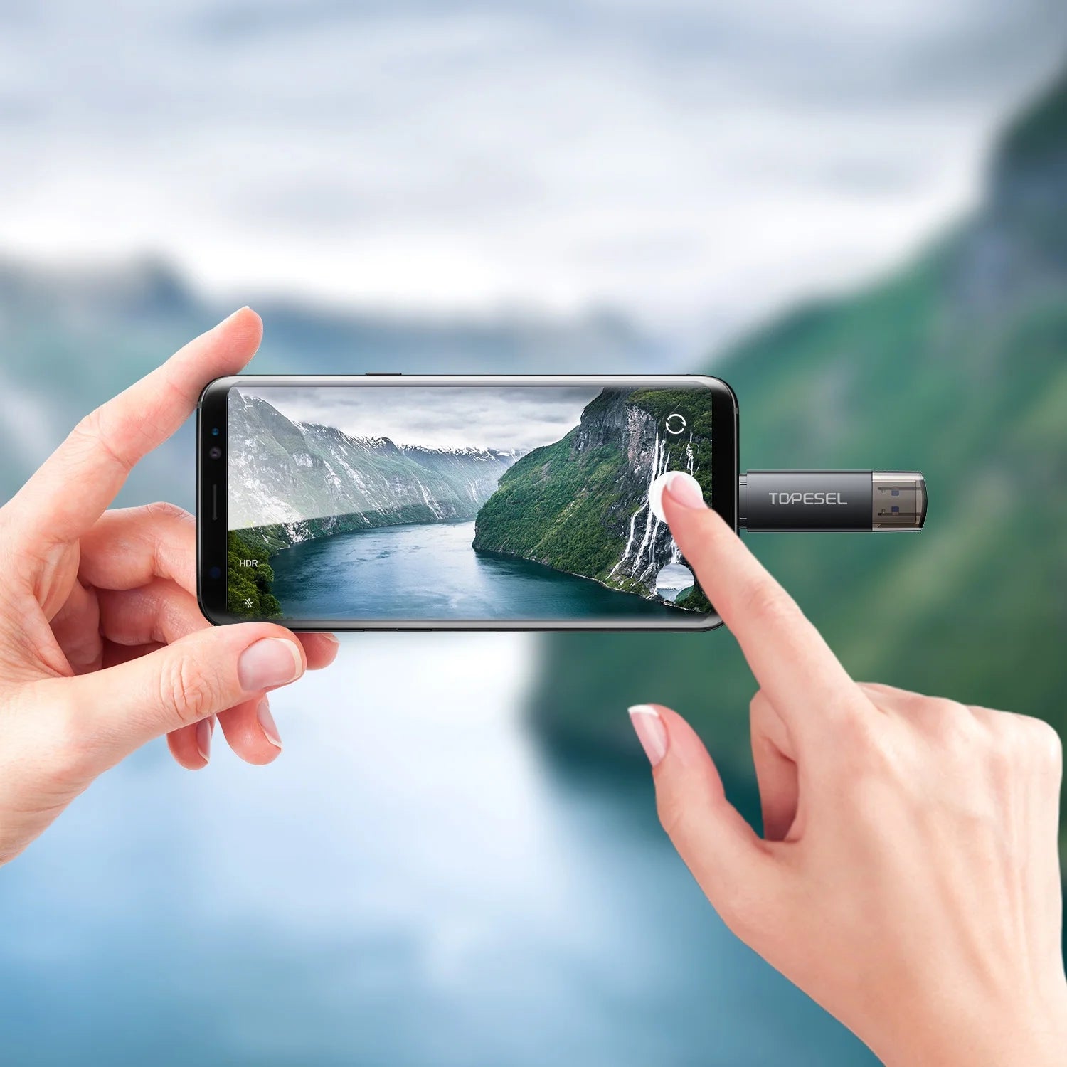 2 Pack USB 3.0 Flash Drive 64GB Type C OTG Memory Stick Thumb Drive Fits for Android Phone